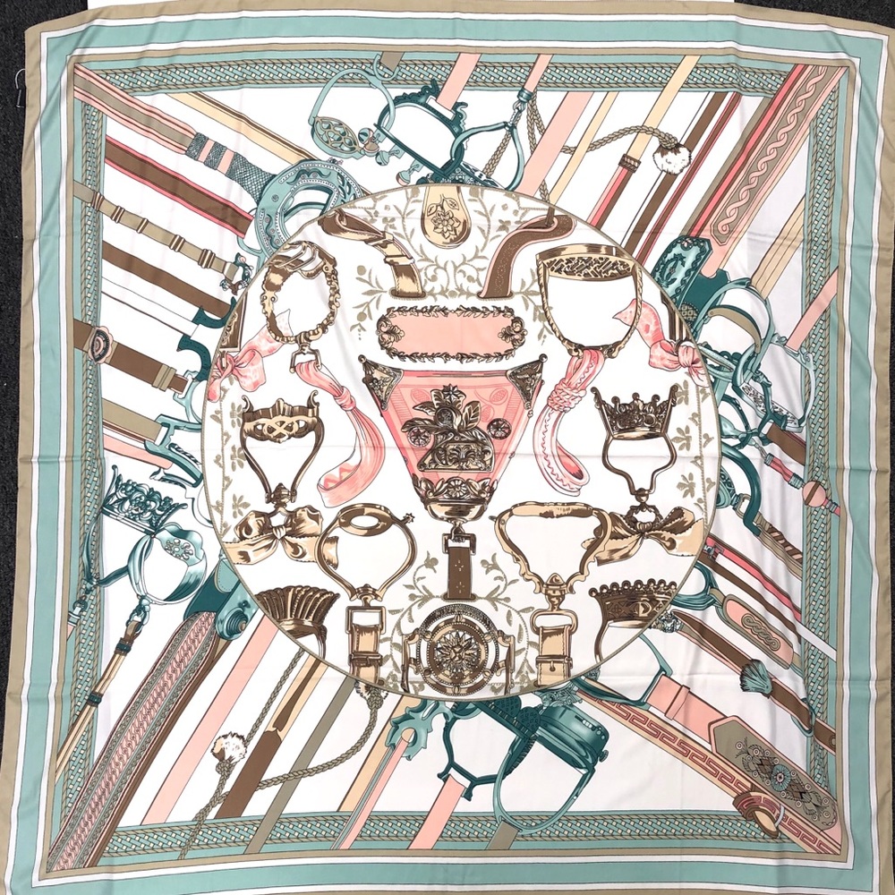 Equestrian Motif Scarf